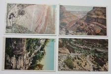 4 Vintage Postcards Mixed Grand Canyon Arizona Hermit Trail Rest Fred Harvey