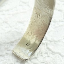 Vintage JM Fred Harvey Era Navajo Ingot Silver Cuff Bracelet Book Piece Stamped - Additional view 10