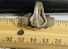 Vintage Maisels Fred Harvey Era Trading Post green turquoise ring Sz 6.5 NICE 1” - Additional view 3