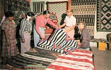 Fred Harvey Santo Domingo Trading Post Souvenir Store Interior Vtg Postcard I43