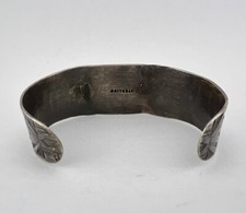 1940's Fred Harvey Navajo Sterling Cerrillos Turquoise Thunderbird Cuff Bracelet - Additional view 4