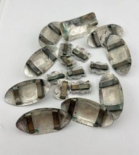 Vtg Fred Harvey Navajo Sterling Silver Natural Turquoise Stamped 18 Concho Belt - Additional view 7