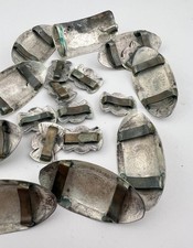 Vtg Fred Harvey Navajo Sterling Silver Natural Turquoise Stamped 18 Concho Belt - Additional view 8