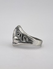 Vtg Fred Harvey Style Sterling Silver Lasso Horse Equestrian Stamped Band Ring - Additional view 6