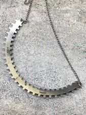 Native American Style Fred Harvey Era VTG Necklace Composite Turquoise Sterling - Additional view 5