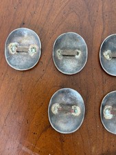 Vintage coin silver conchas conchos hand stamped Fred Harvey era - Additional view 6