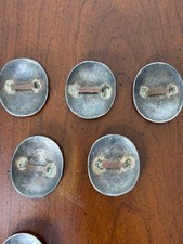 Vintage coin silver conchas conchos hand stamped Fred Harvey era - Additional view 7