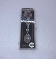 Vintage Fred Harvey Death Valley Pewter Spoon Floating Donkey 5” Art Decor 22