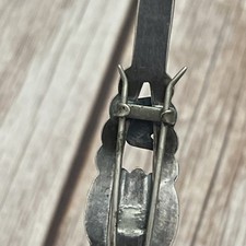 Early Native American Sterling Fred Harvey Turquoise Thunderbird Hair Barrette - Additional view 10