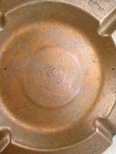 Fred Harvey Stamped Copper Ashtray Navajo Thunderbird Bear Claw Arrow 5-3/4 inch - Additional view 11