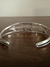 Vintage Navajo Fred Harvey Era Turquoise Whirling Log Silver Arrow Cuff Bracelet - Additional view 5