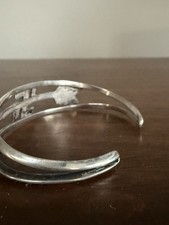 Vintage Navajo Fred Harvey Era Turquoise Whirling Log Silver Arrow Cuff Bracelet - Additional view 6