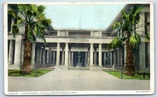 1910 Needles California Fred Harvey Postcard The Entrance Hotel El Garces Posted