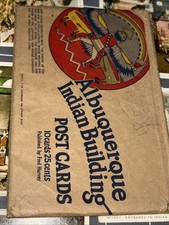 Lot Of 8 Albuquerque NM Fred Harvey Indian Building Postcards Original Sleeve - Additional view 1