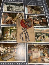 Lot Of 8 Albuquerque NM Fred Harvey Indian Building Postcards Original Sleeve