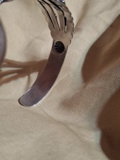 Fred Harvey Era Navajo Sterling Turquoise Heart ARROWHEAD Bracelet Size 6.5 In - Additional view 7