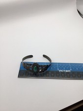 Fred Harvey Era CoinSilver Turquoise Native American Cuff Bracelet-signed-5-1/2” - Additional view 13