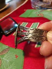 Sterling Silver Fred Harvey Royston Turquoise Cuff. 6 Inchs With 1 Inch Gap.... - Additional view 3