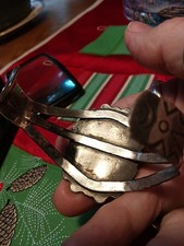 Sterling Silver Fred Harvey Royston Turquoise Cuff. 6 Inchs With 1 Inch Gap.... - Additional view 4