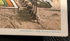 Postcard Altar of the Snake Fraternity Hopi Indians Fred Harvey 1908 Unposted - Additional view 3