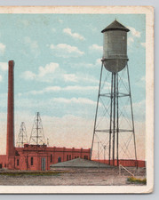 Clovis NM City Water Plant New Mexico Postcard Fred Harvey H-1157 1910's - Additional view 3
