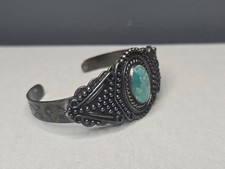 Vintage Fred Harvey Era Navajo Sterling Silver Arrows Cuff Bracelet 33.5 Grams - Additional view 4