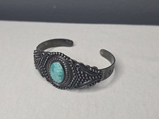 Vintage Fred Harvey Era Navajo Sterling Silver Arrows Cuff Bracelet 33.5 Grams