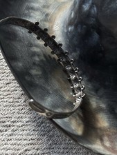 Vintage Navajo Sterling Silver Fred Harvey Repousse Cuff  - Additional view 5