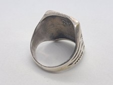 Vintage Bell Trading Post Sterling Turquoise Thunderbird Ring Fred Harvey Size 9 - Additional view 8