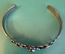 Fred Harvey VTG Navajo Silver Turquoise Horse Shoe Cuff Bracelet Unmarked - Additional view 5