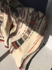 Vintage 1930 Authentic Fred Harvey Navaho Yei Rug X-Large 92”x 55” - Additional view 12