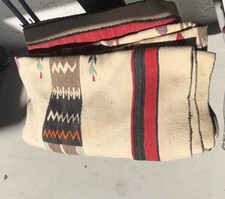 Vintage 1930 Authentic Fred Harvey Navaho Yei Rug X-Large 92”x 55” - Additional view 17