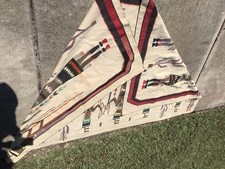 Vintage 1930 Authentic Fred Harvey Navaho Yei Rug X-Large 92”x 55” - Additional view 7