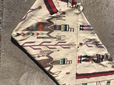 Vintage 1930 Authentic Fred Harvey Navaho Yei Rug X-Large 92”x 55” - Additional view 9