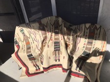 Vintage 1930 Authentic Fred Harvey Navaho Yei Rug X-Large 92”x 55” - Additional view 10