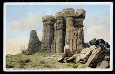Early Fred Harvey Gallup NM Geological Rock Formations Detroit Pub. Postcard