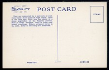 1938 Fred Harvey Santa Fe NM Pueblo of Puye Cliff Dwellings Vintage Postcard - Additional view 1