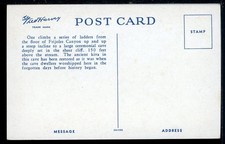 1932 Fred Harvey Santa Fe NM Ceremonial Kiva in Frijoles Canyon Vintage Postcard - Additional view 1