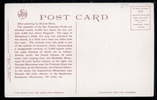 1900's Fred Harvey San Francisco Peaks Arizona Vintage Detroit Pub. Postcard - Additional view 1