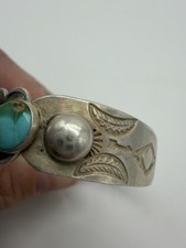 NATIVE AMERICAN NAVAJO OLD ROYSTON TURQUOISE & STERLING BRACELET FRED HARVEY ERA - Additional view 8