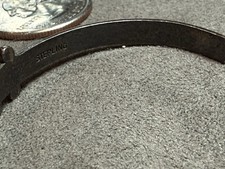 Fred Harvey Era Sterling Silver Native Turquoise Zuni Petit Point Cuff Bracelet - Additional view 4