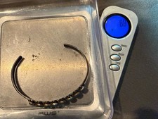 Fred Harvey Era Sterling Silver Native Turquoise Zuni Petit Point Cuff Bracelet - Additional view 5