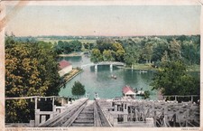 Fred Harvey Chutes Ride Doling Park Springfield MO Missouri 1913 Postcard E58