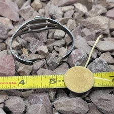 Early Old Vintage Fred Harvey Era Sterling Silver Turquoise Cuff Bracelet - Additional view 7