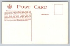 Fred Harvey Geological Formation Near Gallup New Mexico Vintage Old Postcard - Additional view 1