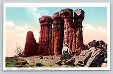Fred Harvey Geological Formation Near Gallup New Mexico Vintage Old Postcard