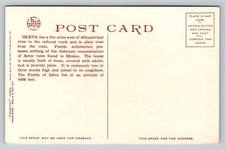 Fred Harvey Interior of House of Isleta Pueblo NM Vintage Unposted Postcard - Additional view 1