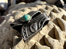 Vintage Southwestern COWBOY VEST CHARM sterling silver Fred Harvey era - Additional view 2