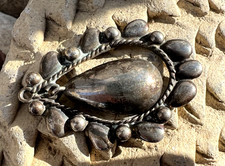 Vintage SOUTHWESTERN FRED HARVEY ERA pendant sterling silver dangle (A1) - Additional view 1