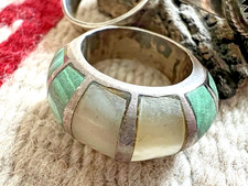 Lot of 13 Vtg SOUTHWESTERN STERLING SILVER rings 75g .925 Fred Harvey Bell Tradi - Additional view 1